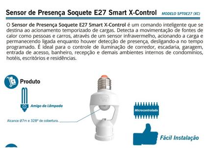 Imagem de Sensor De Presença Soquete E27 Xcontrol Bivolt Exatron