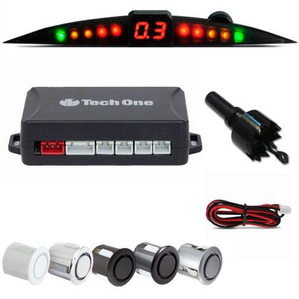 Imagem de Sensor de ré Câmera de ré Traseira Retrovisor LCD HB20