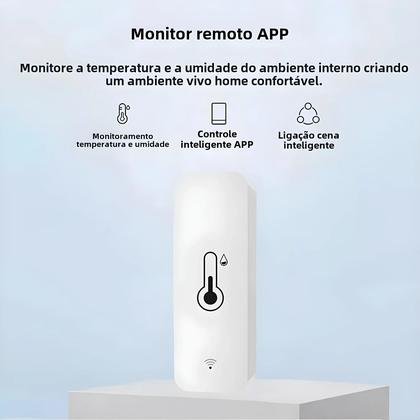 Imagem de Sensor De Temperatura E Umidade Inteligente WiFi, Alimentado Por Bateria, Funciona Com Alexa, Google
