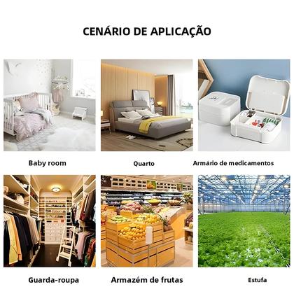 Imagem de Sensor De Temperatura E Umidade Inteligente WiFi Zigbee Compatível Com Alexa E Google Assistant