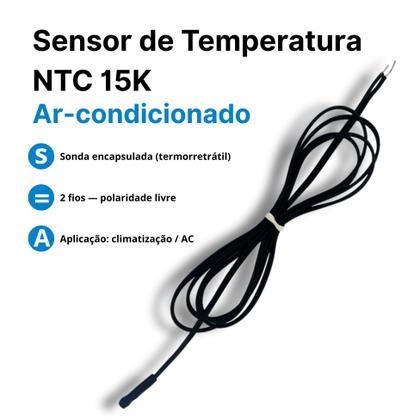 Imagem de Sensor de Temperatura NTC 15K para Ar Condicionado Universal