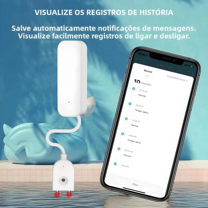 Imagem de Sensor De Vazamento De Água Inteligente WiFi Zigbee Tuya Detector De Inundação Alarme De