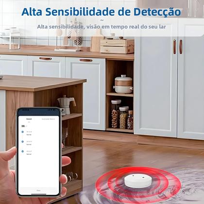 Imagem de Sensor De Vazamento De Água Inteligente ZigBee Alarme De Inundação Compatível Com Tuya Controle