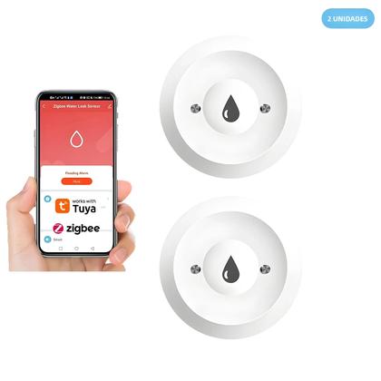 Imagem de Sensor De Vazamento De Água Inteligente ZigBee Alarme De Inundação Compatível Com Tuya Controle