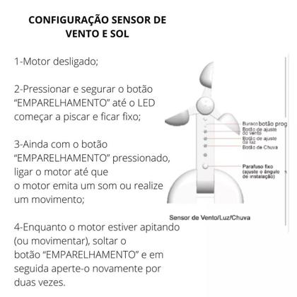 Imagem de Sensor De Vento E Sol Bivolt Com Fio