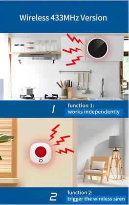 Imagem de Sensor Detector Vazamento De Gás Wifi Alexa Google Home