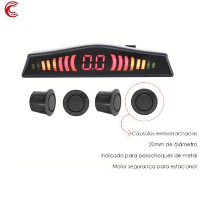 Imagem de Sensor estacionamento ré emborrachado p/ parachoque de ferro