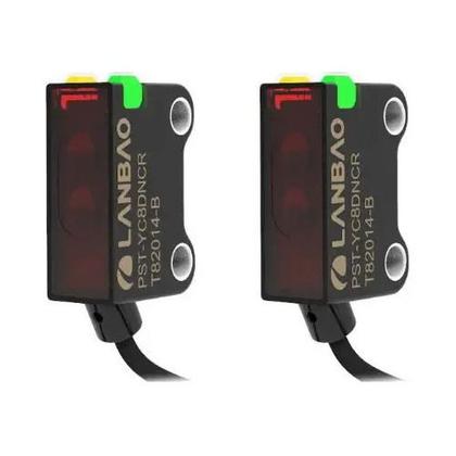 Imagem de SENSOR FOT. BARREIRA MINI RETANGULAR PST-TM2DPOR-F3 + PST-TM2DR-F3 NA PNP 10-30Vdc Saida Con. M8 3P Sn: 2m - LANBAO