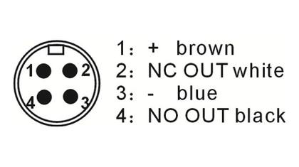 Imagem de SENSOR FOT. DIFUSO M18 ER18A-D50B4 NA+NF PNP 10-30Vdc CABO 2m 4 fios - Sn 100 a 500mm - AOTORO