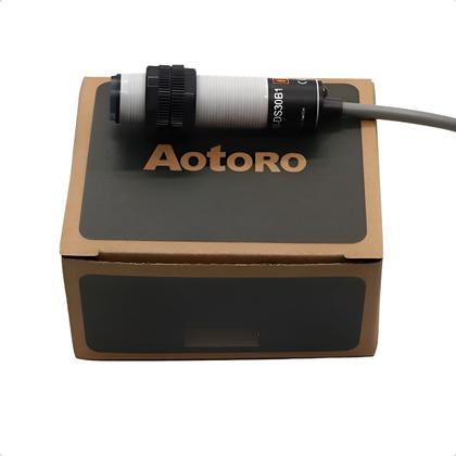 Imagem de Sensor Fot. Difuso M18 Er18M-Ds30B1 Na Pnp 10-30Vdc Cabo 2M 3 Fios - Sn 100 A 600Mm - Plastico- Aotoro