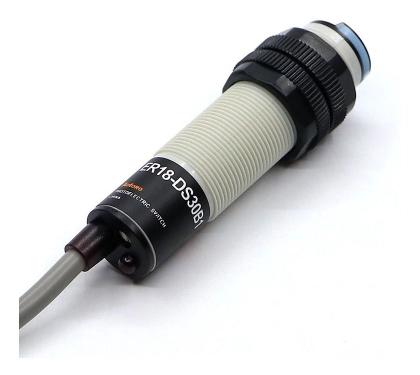 Imagem de SENSOR FOT. DIFUSO M18 ER18M-DS30B1 NA PNP 10-30Vdc CABO 2m 4 fios - Sn 100 a 600mm - AOTORO