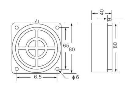 Imagem de SENSOR INDUT. QUADRADO TP80-40DP3 NA+NF PNP 10-30Vdc CABO 2m 4 fios - Sn 40mm - AOTORO