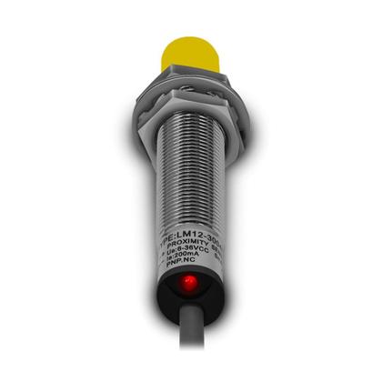 Imagem de Sensor Indutivo Cabo LM12-3004PB Não Faceado 12mm 6Vcc à 36Vcc PNP - NF Sibratec