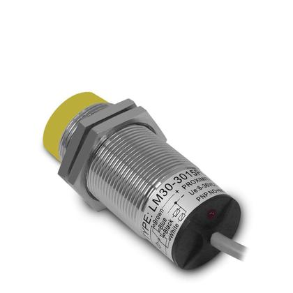 Imagem de Sensor Indutivo Cabo LM30-3015PC Não Faceado 30mm 6Vcc à 36Vcc PNP / NA + NF Sibratec