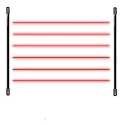 Imagem de Sensor Infravermelho Ativo Intelbras 6 Feixes Iva 7100 Hexa