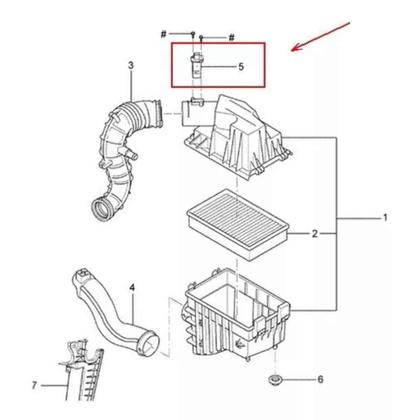 Imagem de Sensor Maf Fluxo De Ar Ford Transit 2.2 Ranger 2.2/3.2 Orig