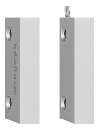 Imagem de Sensor Magnético Com Fio Xas Porta De Aço Mini Intelbras
