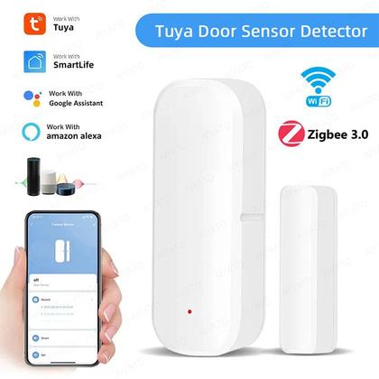 Imagem de Sensor magnético de porta/janela Tuya Smart WiFi para segurança