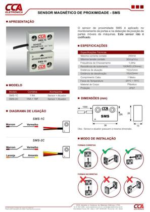 Imagem de Sensor magnetico sms 2c 1na 1nf cca