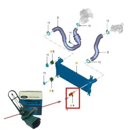 Imagem de Sensor Mudança Temperatura Intercooler Ranger 3.2 -13/23 Org-9C1112A697AB
