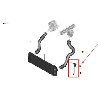 Imagem de Sensor Mudança Temperatura Intercooler Ranger 3.2 -13/23 Org
