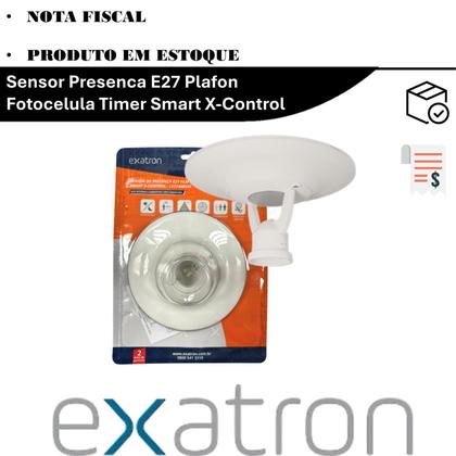 Imagem de Sensor Presenca E27 Plafon Fotocelula Timer Smart X-Control