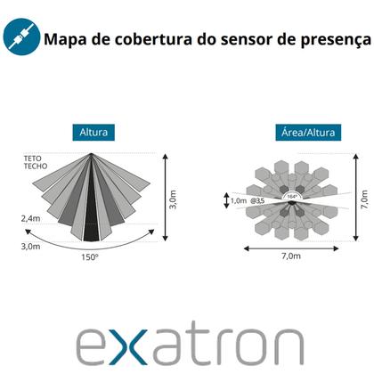 Imagem de Sensor Presenca E27 Plafon Fotocelula Timer Smart X-Control