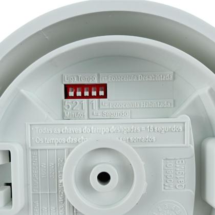 Imagem de Sensor Presença Teto Fotocélula 3 Fios QA19MB Qualitronix Branco