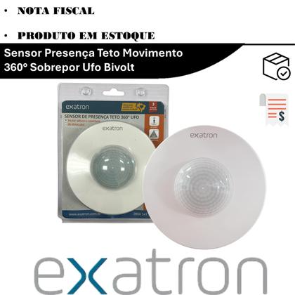 Imagem de Sensor Presença Teto Movimento 360 Sobrepor Ufo Bivolt