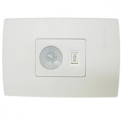 Imagem de Sensor Qualitronix Parede Embutir Foto 180 Com Chave Branco Qi6M