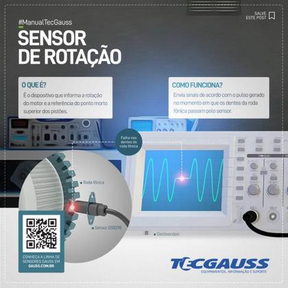 Imagem de Sensor rotação Chevrolet Tracker 2013 a 2016 Gauss GS8243