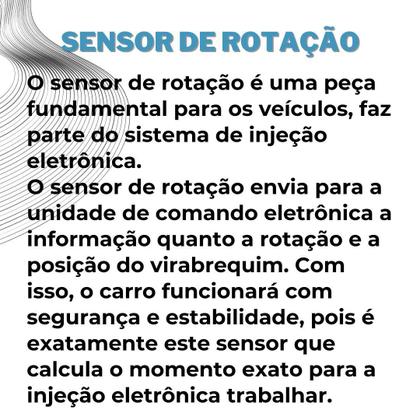Imagem de Sensor Rotacao Peugeot 206 307 Citroen Xsara 2.0 9640627780