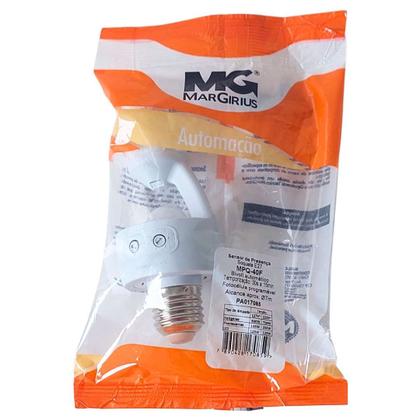 Imagem de Sensor soquete e27 c/fotocelula c/ajustes mpq-40f - margirius