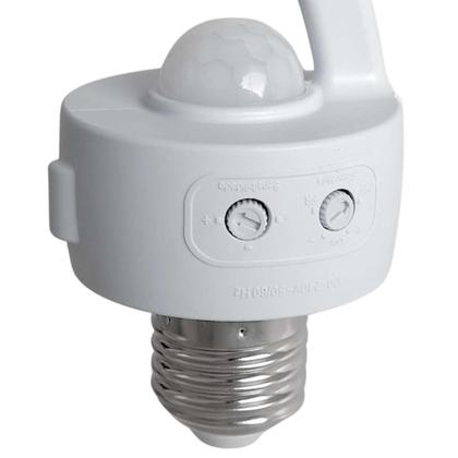 Imagem de Sensor soquete e27 c/fotocelula c/ajustes mpq-40f - margirius
