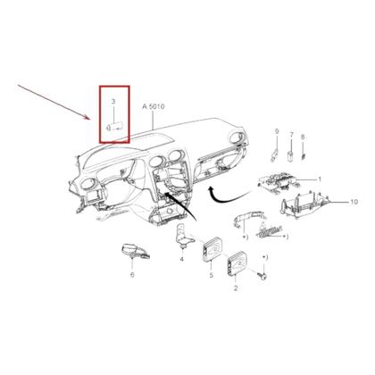 Imagem de Sensor Temperatura Ar Externo Ford Focus - 08/13 - Original-6M5T10K936AC
