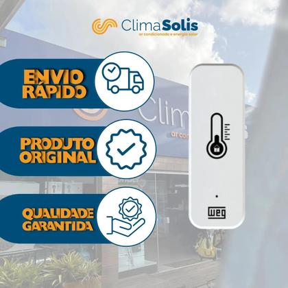 Imagem de Sensor Temperatura Umidade Zigbee Weg Home Smart Inteligente Branco