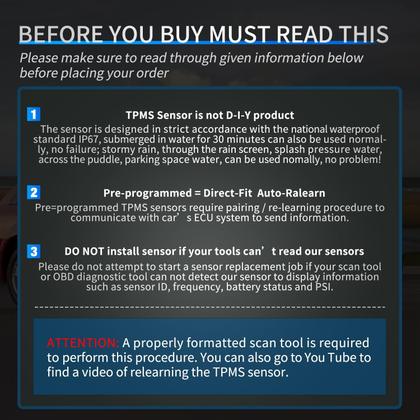 Imagem de Sensor TPMS Nilight compatível com Dodge Chrysler 2008-2010