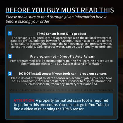 Imagem de Sensor TPMS Nilight compatível com Toyota 4Runner FJ Cruiser