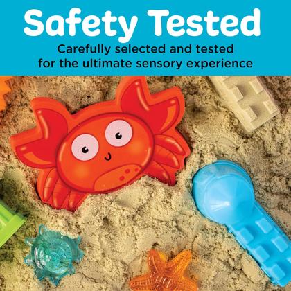 Imagem de Sensory Bin Creativity para crianças na praia com brinquedos para mais de 3 a 4 anos