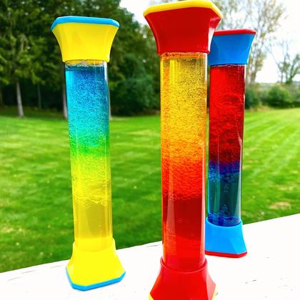 Imagem de Sensory Fidget Tubes hand2mind ColorMix para crianças de 3 a 5 anos (conjunto de 3)