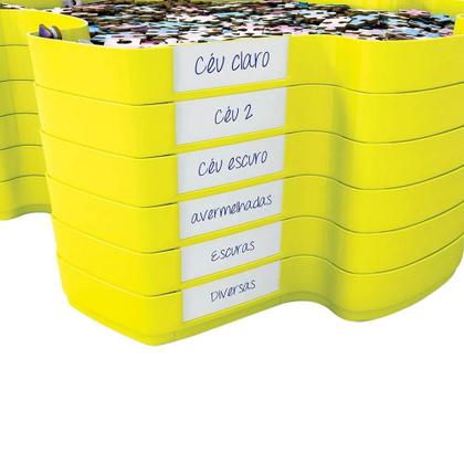 Imagem de Separador de Pecas Amarelo para Quebra-Cabeca Puzzle Grow 02530
