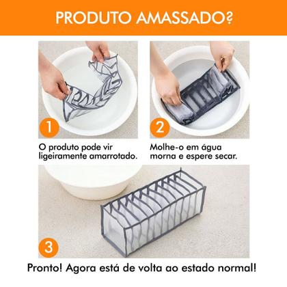 Imagem de Separador Organizador Roupas 6 Nichos Resistente Uso Geral