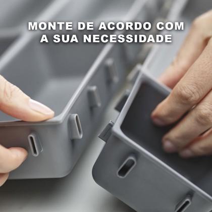 Imagem de Separador Talheres Modular Organizador Gaveta Cozinha 7 PEÇAS