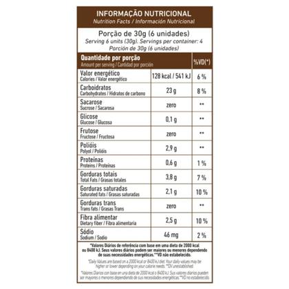 Imagem de Sequilhos Mais Zero Açúcar Cacau e Coco Nazinha 120g