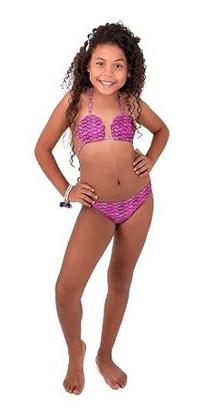 Imagem de Sereia Mini Biquíni Saia Cauda Saída De Praia Peixe Yara