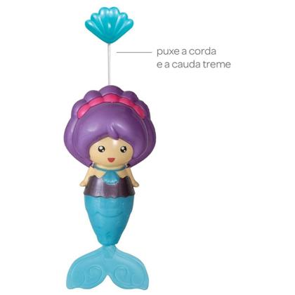 Imagem de Sereia Treme Treme Para O Banho Cabelo Roxo Buba 11399