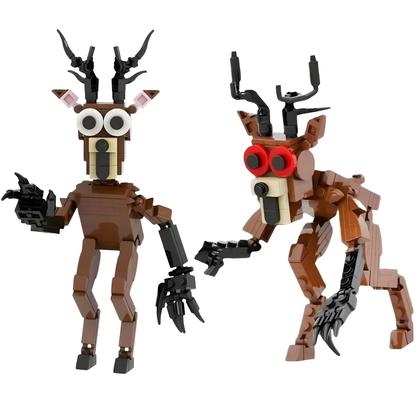 Imagem de Série De Jogos De Terror 99 Figuras De Ação De Monstros Homem-Cervo Brickheadz Blocos De Montar