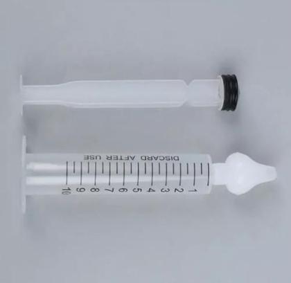 Imagem de Seringa 10ml Aspirador Nasal Para Bebe Com Ponta de Silicone 2 Unidades