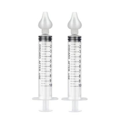 Imagem de Seringa 10ml Aspirador Nasal Para Bebe Com Ponta de Silicone 2 Unidades