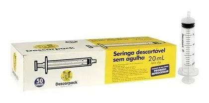 Imagem de Seringa 20ml sem agulha slip kit 150 un - descarpack